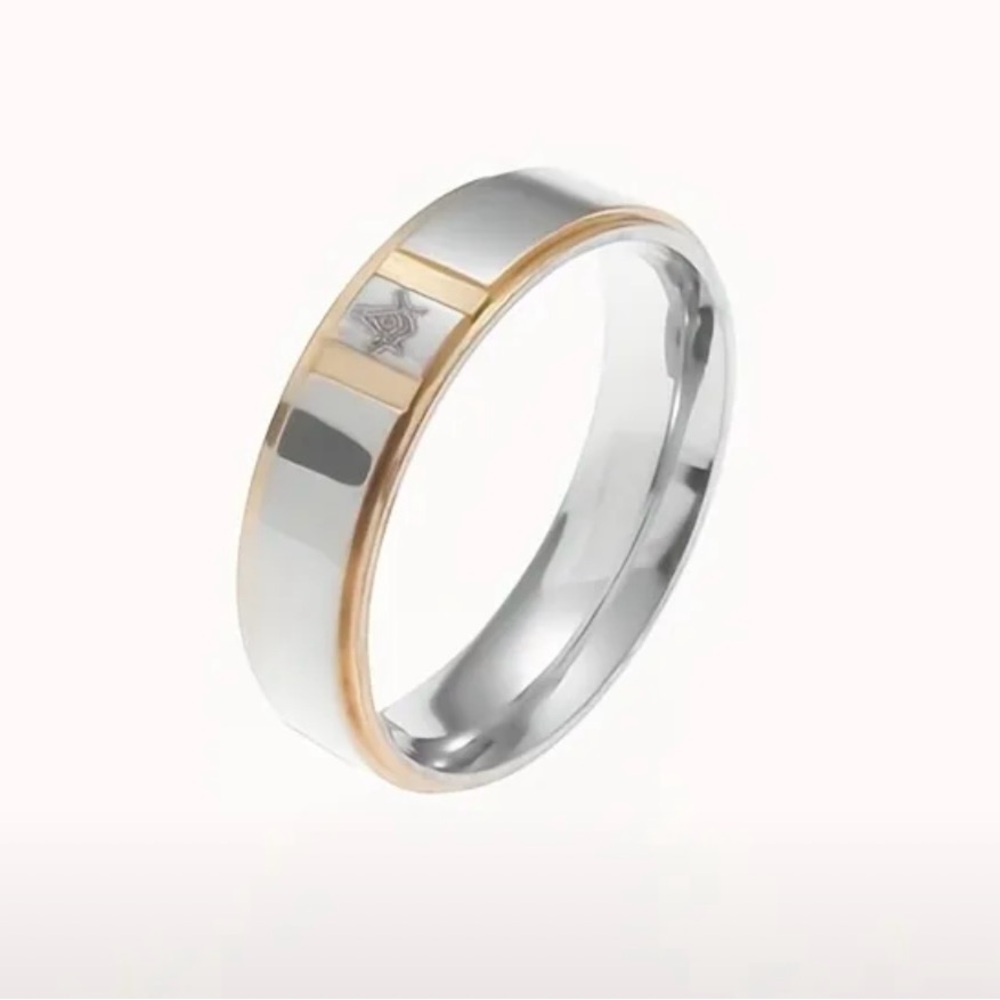 Stainless Steel Masonic Ring